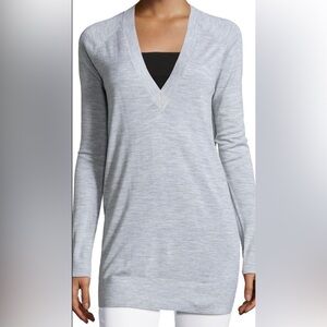 Theory Delrina Preen *Cream Wool Blend Tunic Sweater Medium